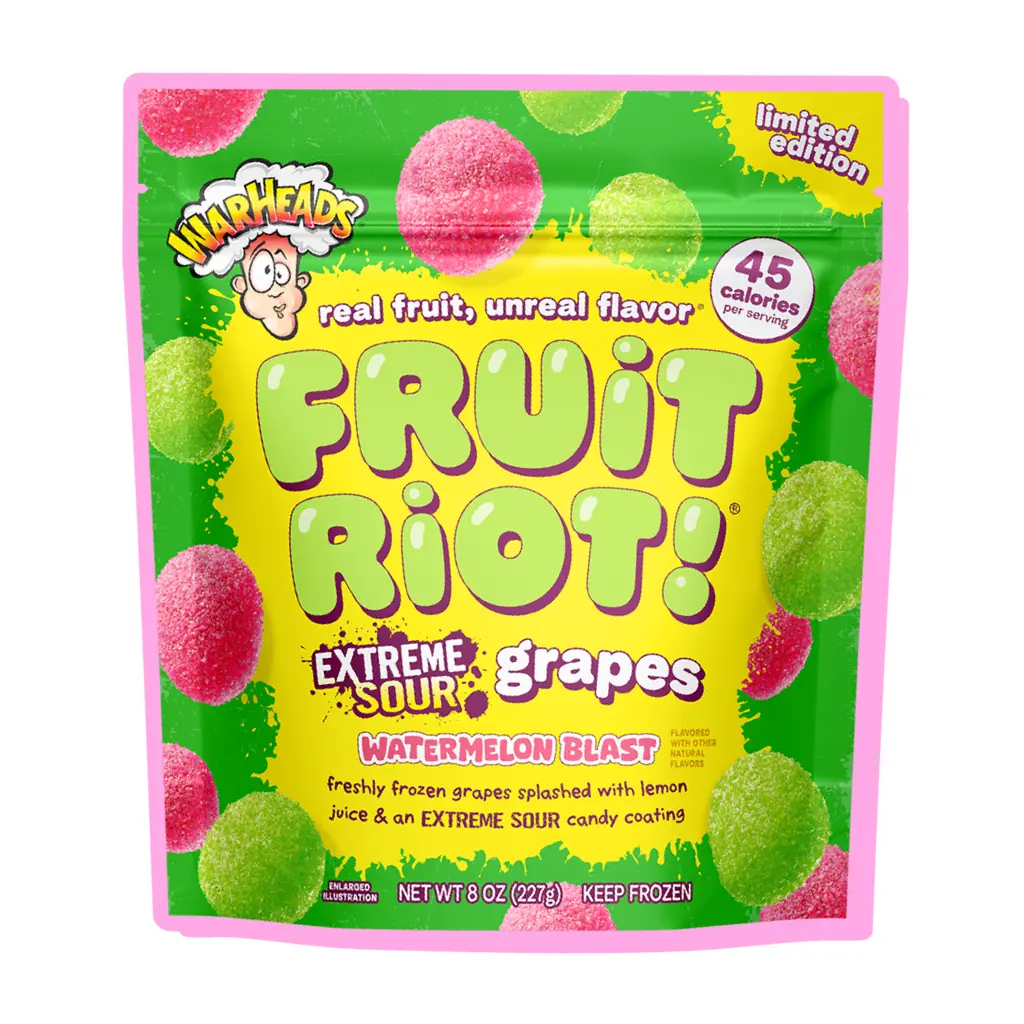 Fruit Riot Extreme Sour Grapes – 8Oz