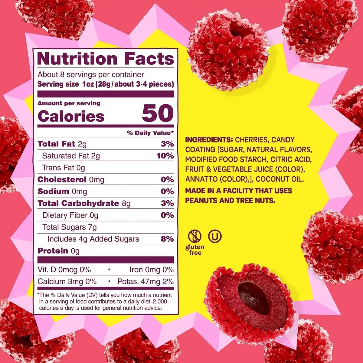 Fruit Riot Frozen Crunchy Candy Vintage Cola Cherries - 8Oz - Image 3