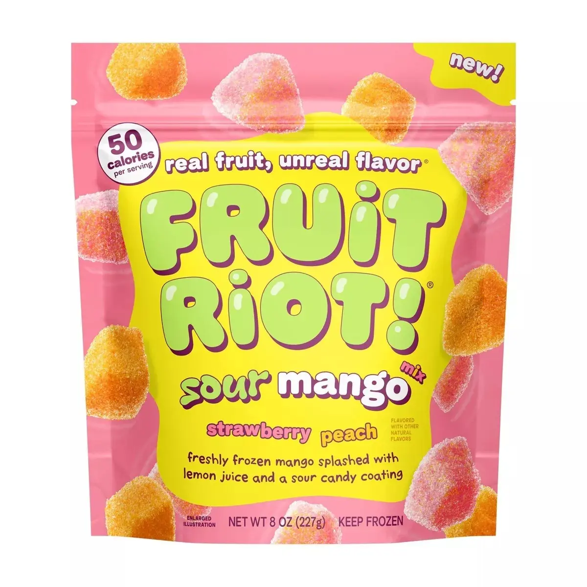 Fruit Riot Frozen Sour Mango Mix - 8Oz - Bag